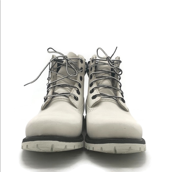 Timberland Premium 6” Waterproof White Logo Boot - Picture 2 of 5
